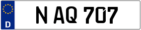 Trailer License Plate